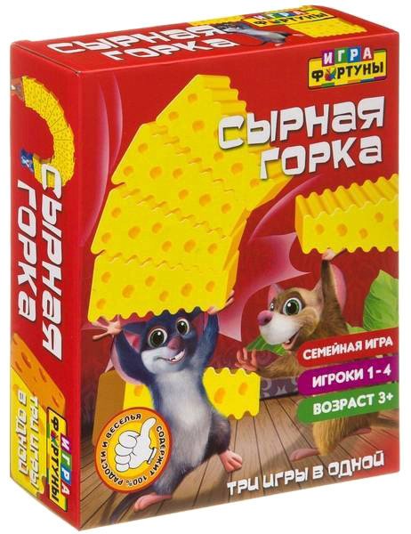 

Детская настольная игра Фортуна Сырная горка Ф96995