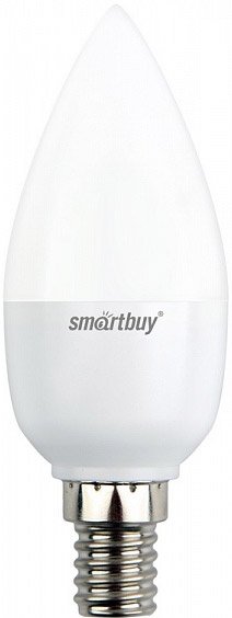 

Светодиодная лампочка SmartBuy С37 E14 7 Вт 3000 К (диммируемая) [SBL-C37D-07-30K-E14]