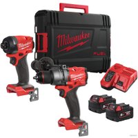  Milwaukee M18 FPP2A3-502X Fuel 4933480873 (шуруповерт, винтоверт, 2 АКБ, кейс)