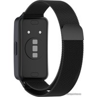 Браслет Rumi Milanese loop металлический для Huawei Band 8/9 (черный)