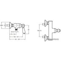 Смеситель Jacob Delafon Louise E24362-CP