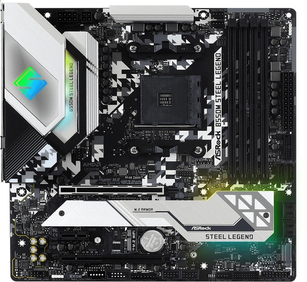 

Материнская плата ASRock B550M Steel Legend