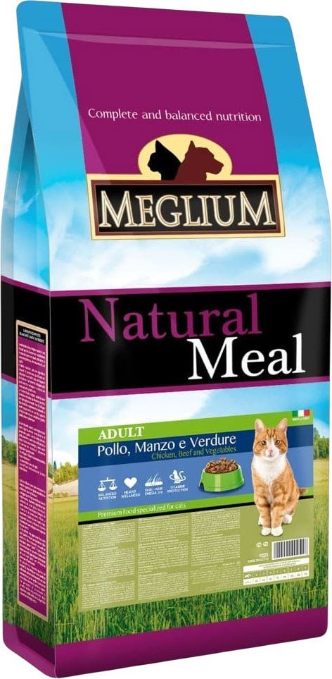 Сухой корм для кошек Meglium Cat Beef & Chicken & Vegetables 10кг