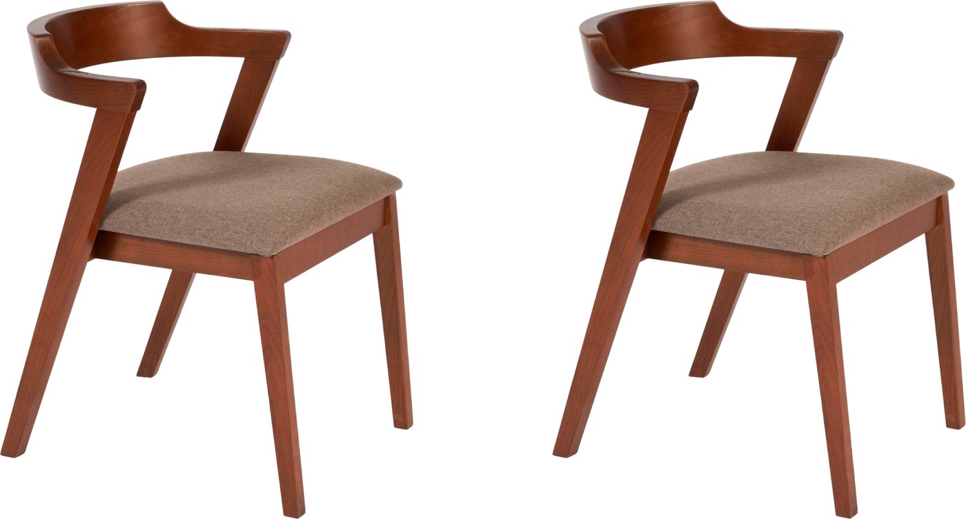 Стул с подлокотниками TetChair Versa мягкое сиденье (2шт, коричневый)