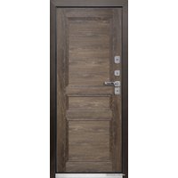 Металлическая дверь Промет Винтер 205x98 (дуб шале/антик медь, правый)