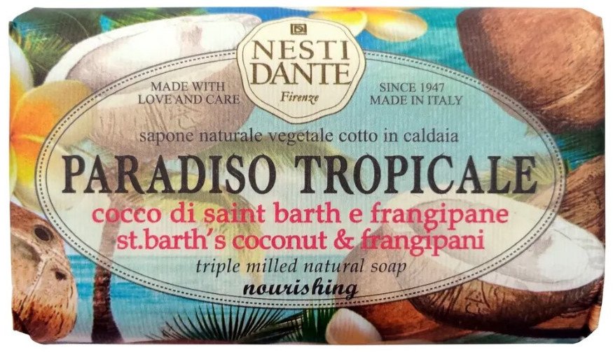 

Nesti Dante Мыло твердое St. Barth's Coconut & Frangipani 250 г