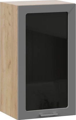 

Шкаф навесной Трия Габриэлла 1ВВ4С с одной дверью (дуб крафт золотой/титан)