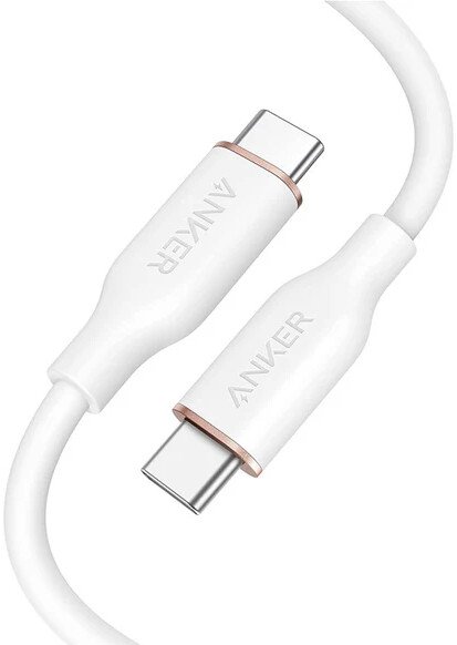

Кабель Anker PowerLine III Flow 643 A8552 USB Type-C - USB Type-C 240W (0.9 м, белый)