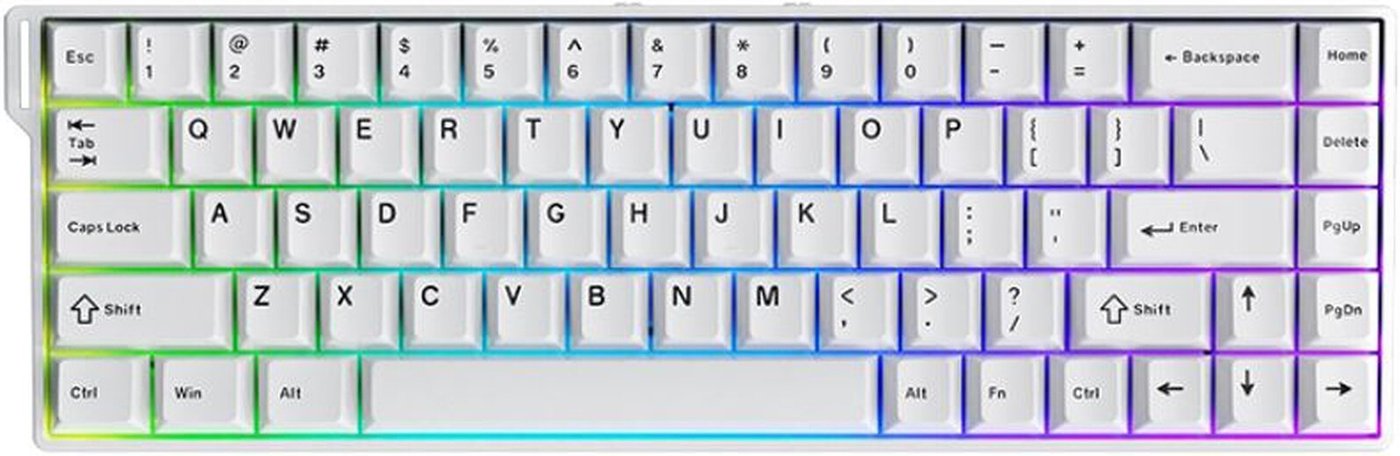 Клавиатура Ajazz AK680 V2 (белый, Ajazz Ice Island Switch)