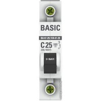 Выключатель автоматический EKF ВА 47-29 1P 25А (C) 4.5кА mcb4729-1-25C