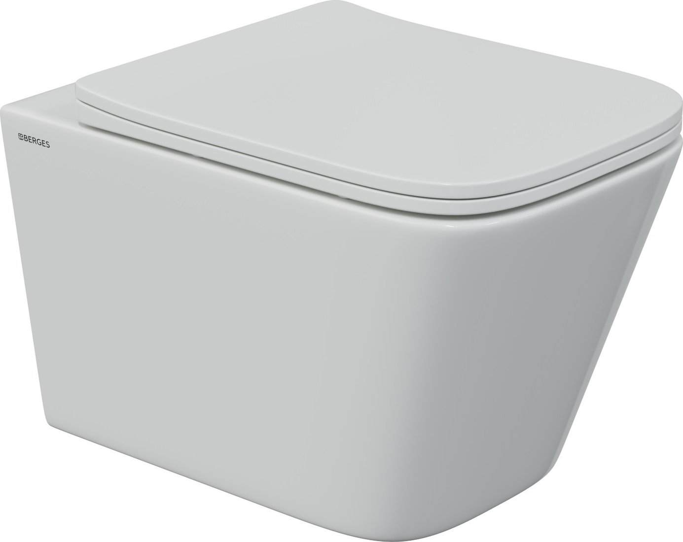 

Унитаз подвесной Berges Wasserhaus FLOE S c сиденьем Slim SO (микролифт)