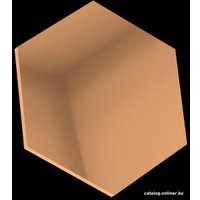 Самоклеящийся зеркальный декор MirrorWall Гексагон (бронза)