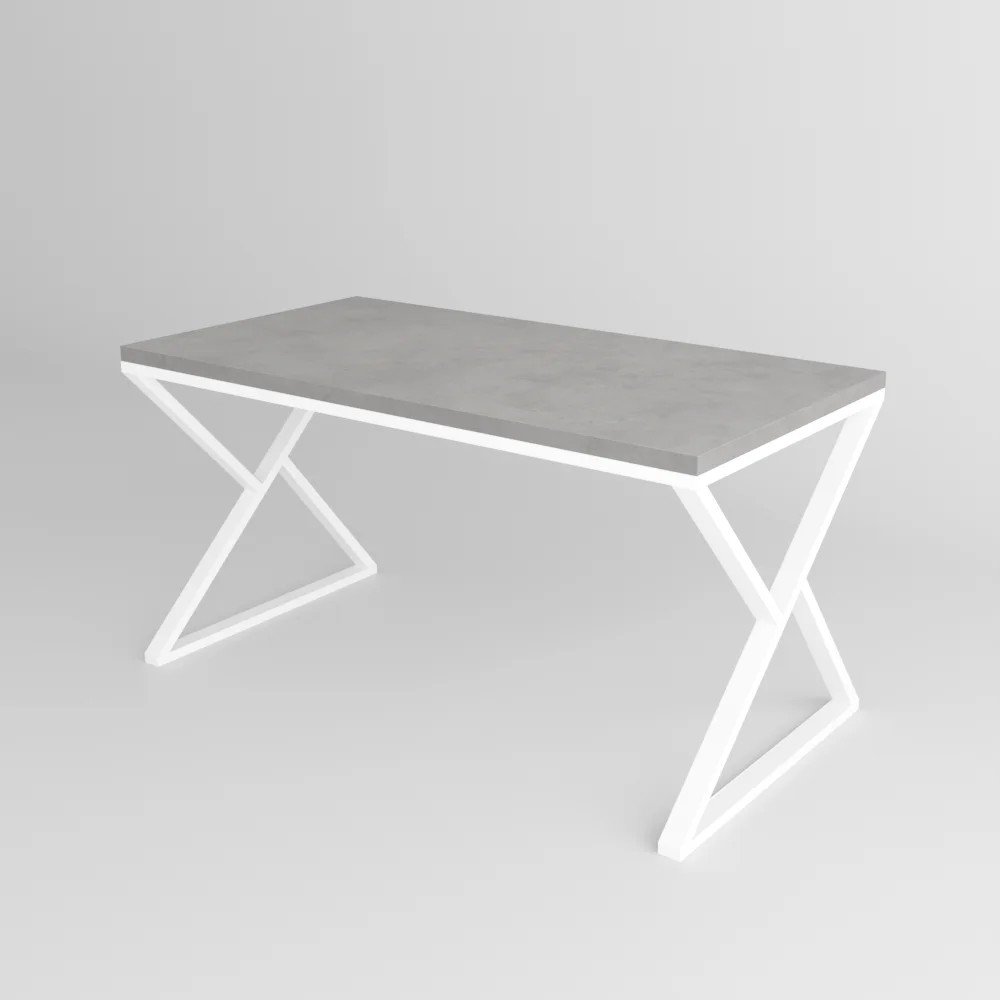 

Стол TMB Loft Дункан разборный 1380x600 18 мм (бетон чикаго светло-серый/белый)