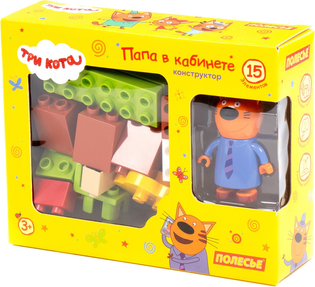 

Конструктор Полесье Макси. Три кота. Папа в кабинете 75878 (15эл)