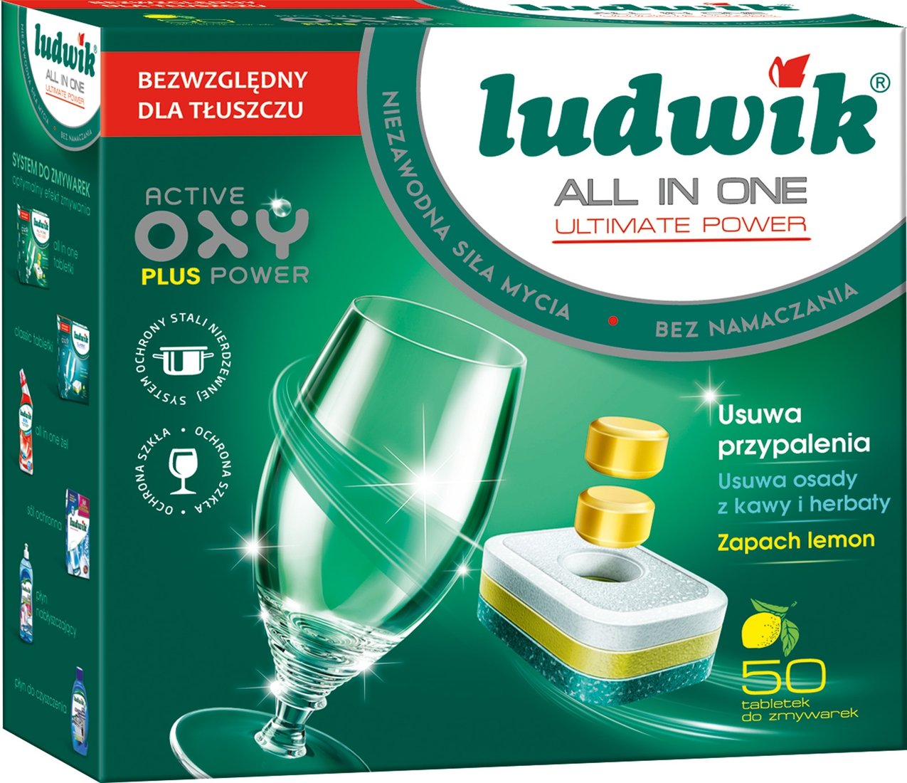 

Таблетки для посудомоечной машины Ludwik All in One Ultimate Power (50 шт)