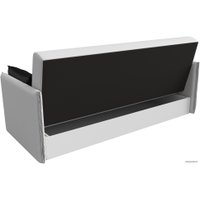 Диван Лига диванов Лига-018 117886 (экокожа белый/подушки черный)