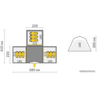 Кемпинговая палатка Talberg Base 9 (зеленый)