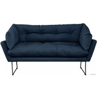 Диван Brioli Анико двухместный (J17/темно-синий)