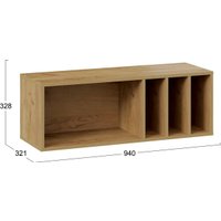 Полка Трия Хилтон 940 Исп 1.1 (Дуб Крафт Золотой)