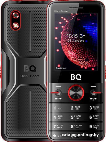 Кнопочный телефон BQ BQ-2842 Disco Boom (красный)