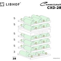 Винный шкаф Libhof Connoisseur CXD-28 (черный)