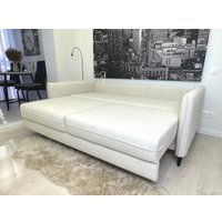 Диван Nord Star Айва Марино (микровелюр, белый)