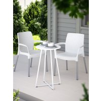 Журнальный столик Sheffilton SHT-T109 (белый муар)