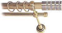 

Карниз для штор Lm Decor Барамелла 117 2р гладкий 25/16мм (антик,3.2м)