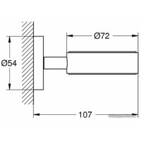 Держатель для мыльницы и стакана Grohe Essentials 40369A01 (темный графит)