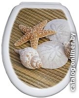 Сиденье для унитаза Bisk Yucca Foto 80676 (ракушки)