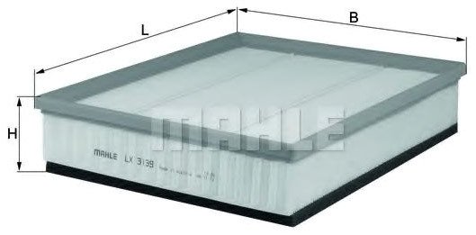 

Воздушный фильтр Mahle Knecht LX3139