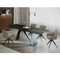 Кухонный стол Signal Diuna DIUNACNDC160 (черный/черный матовый)