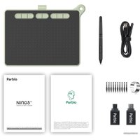 Графический планшет Parblo Ninos M (зеленый)