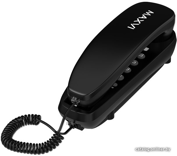 Проводной телефон Maxvi CS-01 (черный)