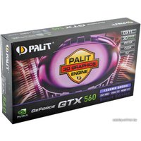 Видеокарта Palit GeForce GTX 560 Smart Edition 1536MB GDDR5 (NE5X56E0HDC9-1143F)