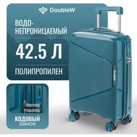 Чемодан-спиннер DoubleW Nexo (S, синий)