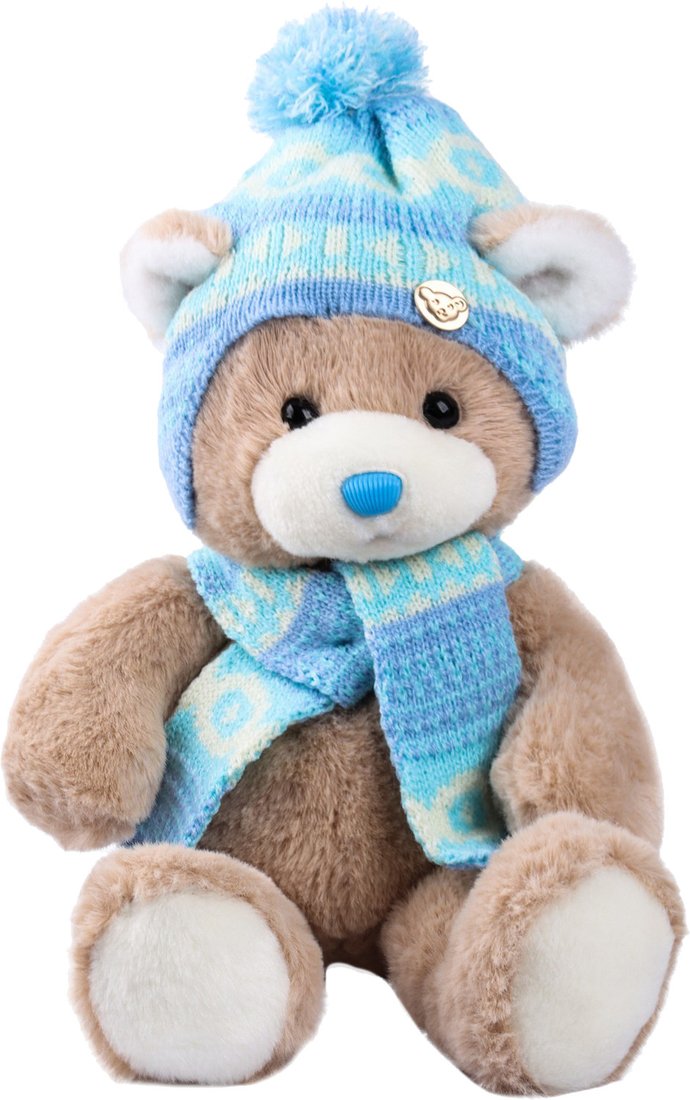 

Классическая игрушка Milo Toys Little Friend Мишка в шапке и шарфе 9905642
