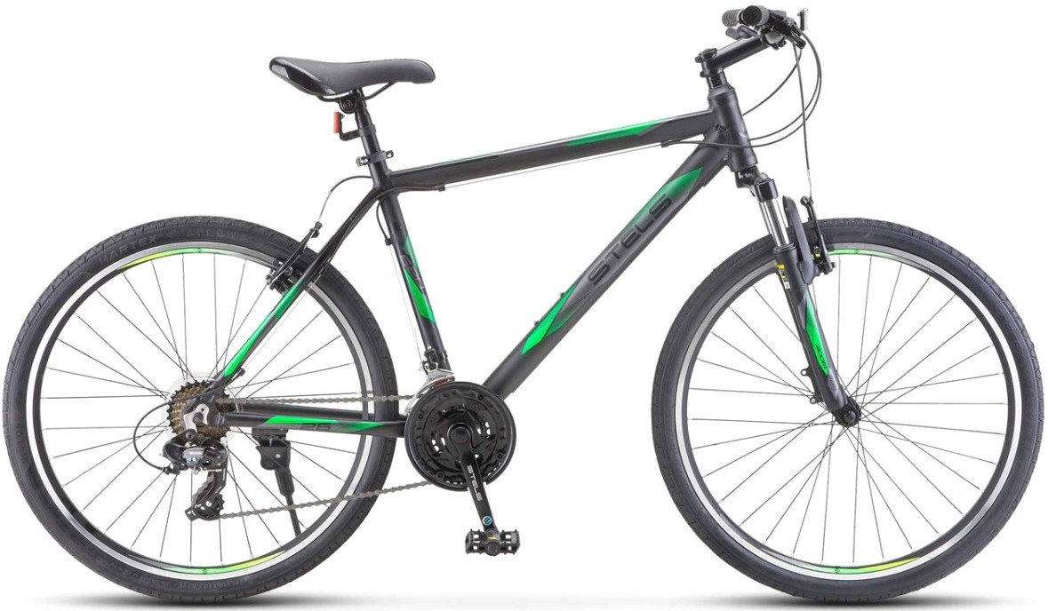 Велосипед Stels Navigator 620 V 26 р.17 2024 (черный/зеленый)