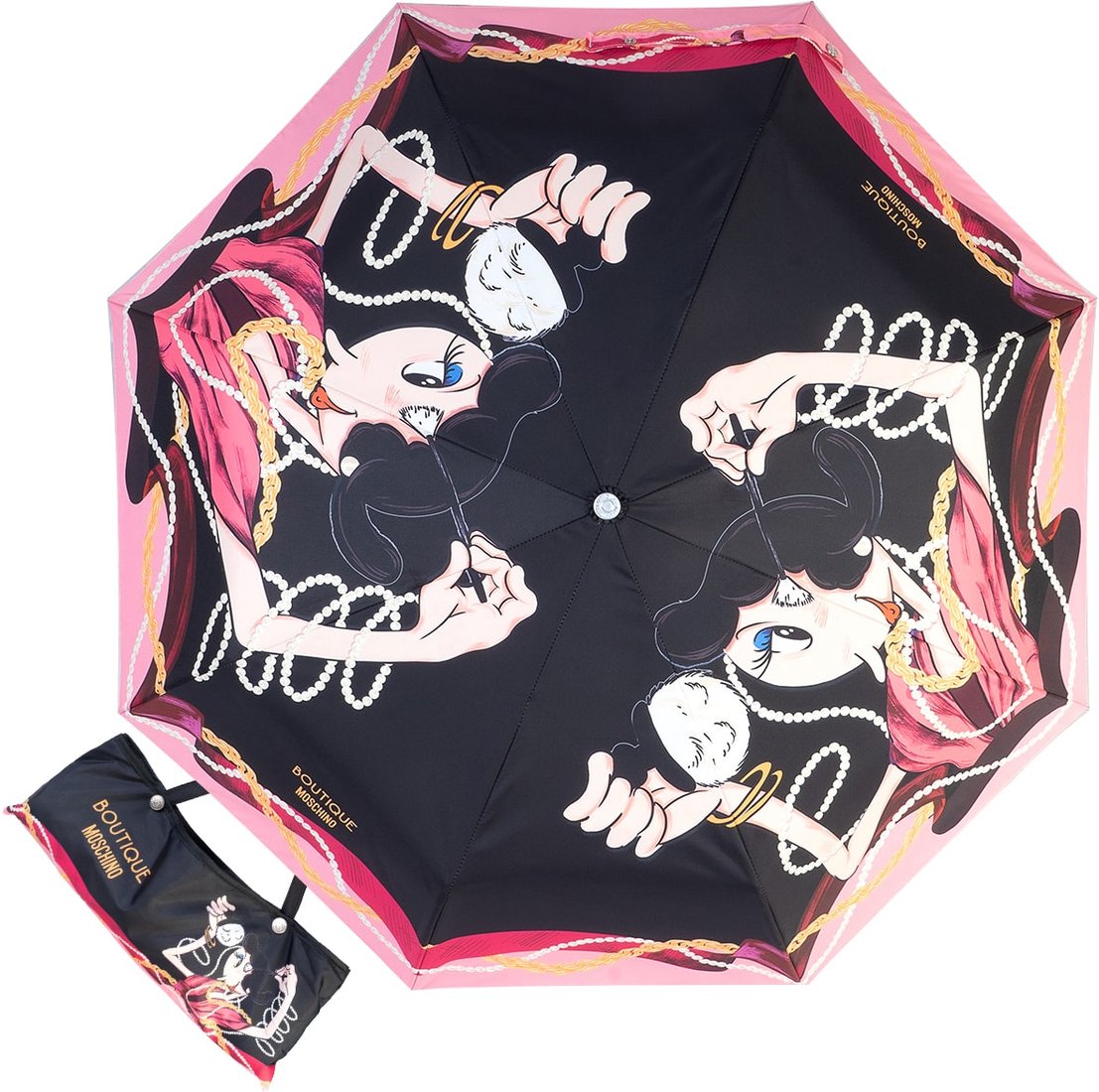

Складной зонт Moschino 7950-OCA Olivia Makeup Black