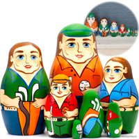 Развивающая игрушка Брестская Фабрика Сувениров Гольф (набор 7 шт)