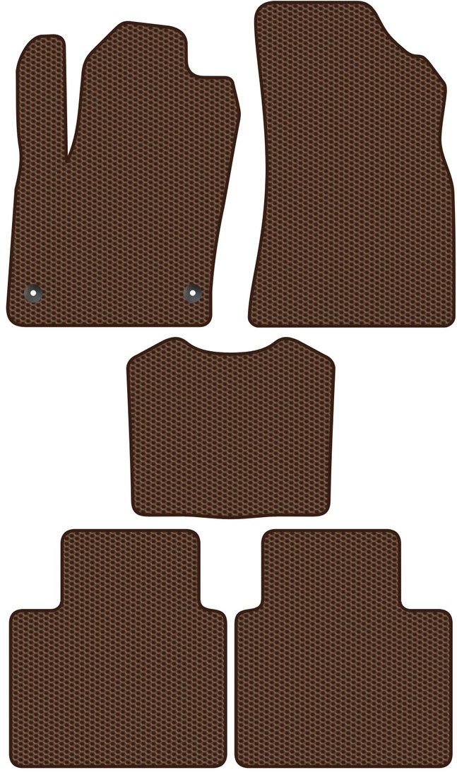 

Комплект ковриков для авто Alicosta Geely Monjaro I (suv) 2022 - Н.В. (коричневый, сота)