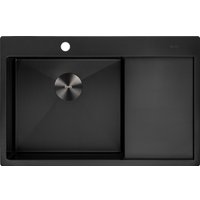 Кухонная мойка ZorG ZRN 5080 Premium L PVD Gunblack