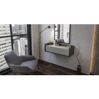 Тумба Неман мебель Модена МН-048-09-Ц1 (лунный камень/металл бруклин)