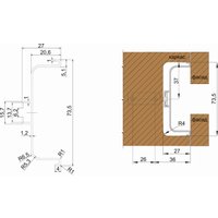 Горизонтальный профиль Boyard Gola Balance RP050SC.1/000/4100 в Гродно
