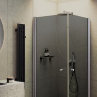 Душевой уголок MaybahGlass MGY-1296-5 (графитовое стекло/хром матовый)
