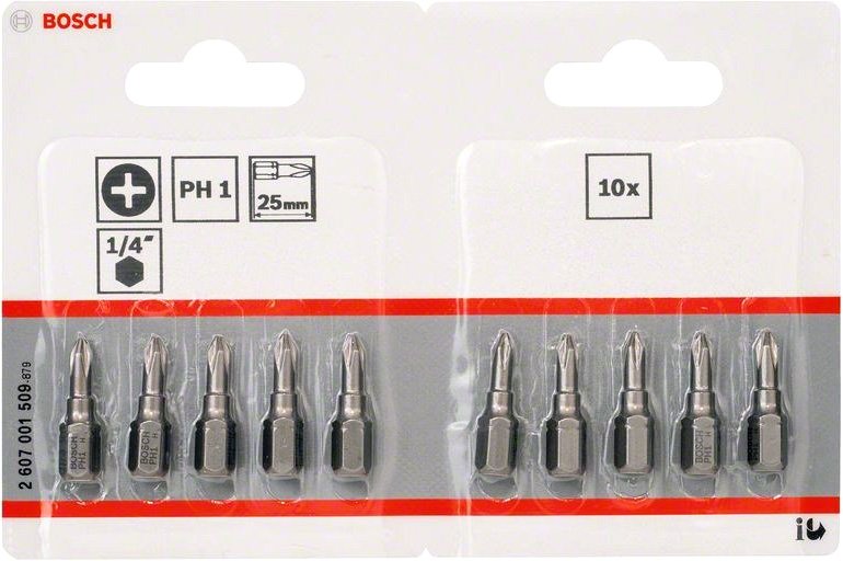 

Бита Bosch 2607001509 10 предметов