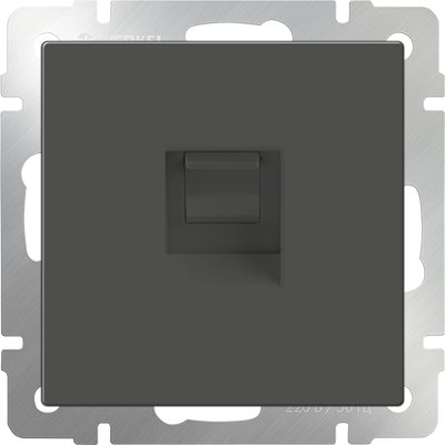 

Розетка компьютерная Werkel WL07-RJ-45 (серо-коричневый)