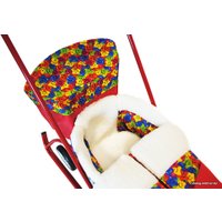 Санки-коляска Русские игрушки Санимобиль Премиум (красный)