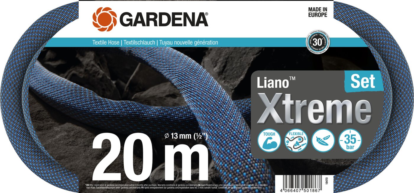 Саморастягивающийся шланг Gardena 18470-20 (1/2, 20 м)