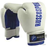 Тренировочные перчатки Rusco Sport 10 oz (белый/синий)